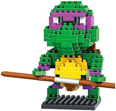 Mini Block Diamond Block Teenage Mutant Ninja Turtles Series Donatello Figure Toys Kids Games Building Blocks Children's Educational Toys Collection----- Donatello