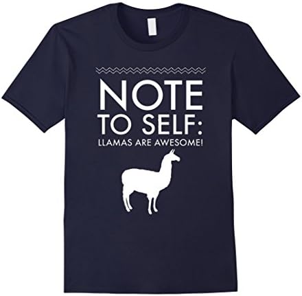 Men's Llama Lovers T-Shirt Medium Navy