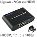 Ligawo � VGA zu HDMI Konverter Adapter Wandler - VGA HDMI Converter - Pc, Laptop, Netbook, Macbook mit VGA Ausgang zu Tv, Beamer, TFT mit HDMI Eingang bis 1080p Aufl�sung