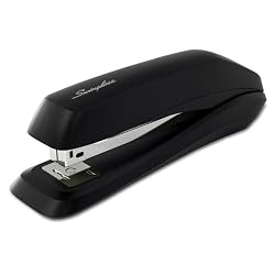 Swingline Standard Strip Desk Stapler, 15 Sheet Capacity, Black (S7054501E)
