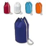 Seesack - Baumwolle orange - Maße: ca. 45 x Ø 25 cm