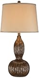 IMAGE OF Glazed Brown Double Gourd Table Lamp