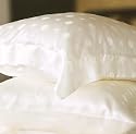 100% Charmeuse Silk Pillowcase Oxford Style (IVORY JACQUARD) 50 cm x 75 cm + 7cm Border