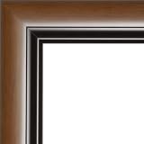 4x10 / 4 x 10 Pecan 2 tone Picture Frame - NEW .. 2'' wide
