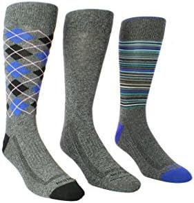 Remo Tulliani Men's Crew Sock, Charcoal, 8-18 (Pack of 3)