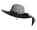 Kaisifei Straw Derby Cap Womens Flax Sun Hat