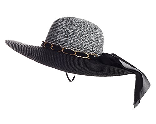 Kaisifei Straw Derby Cap Womens Flax Sun Hat