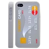 Slabo Silikon Schutzh�lle H�lle Case f�r Apple iPhone 4s | iPhone 4 - "Kreditkarte Kredit Karte | Credit Card" - GRAU | GREYvon "Slabo"