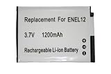 ITC EN-EL12 1-Pack 1200mAh Li-Ion Battery Compatible w/ Nikon COOLPIX P300, S1000pj