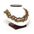 HinsonGayle Handpicked Triple Strand Chocolate Cultured Pearl Torsade Necklace (Sterling Silver)