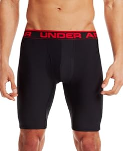 Mens The Original 9in Large Boxerjock Boxer Briefs Bottoms by Under Armour, Black