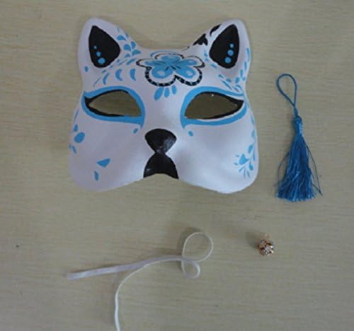 Mask / Kamen (Mask of Fox Blue) Cosplay Accessories & Tools Handmade Fox