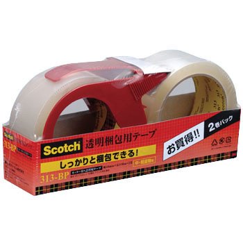 スコッチ 透明梱包用テープ お徳パック 48mm×50m 313BP