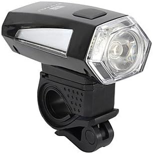 Usy Waterproof Design 3W LED 2-Mode Bike Headlight White Light with Clip (3 x AAA)