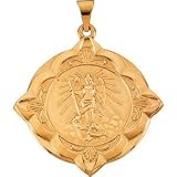 14K Yellow Gold St. Raphael Medal