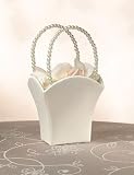 Ivory Simplicity Satin Flower Basket