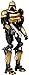 Toynk Battlestar Galactica Gold Pilot Cylon Figure