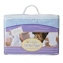 Innobaby Crib Sheet Topper - All-in-One Easy Change Crib Sheet - BLUE