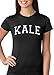 White Print Kale GIRLS T-SHIRT