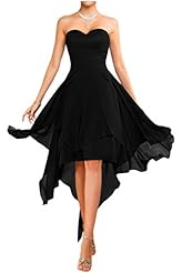 Strapless Chiffon Cocktail Bridesmaid Dress 