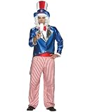 Original Adult USA Uncle Sam Costume- Includes the Hat! (Beard/wig not included)