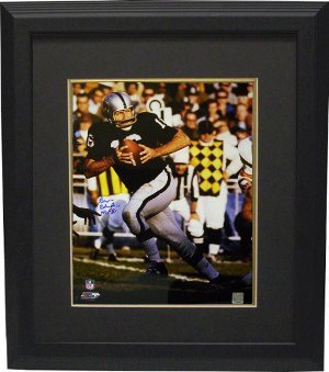 George Blanda signed Oakland Raiders 16x20 Photo HOF 81 Custom Framed