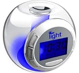 iBoutique 7 Colour Changing Mood Alarm Clock With Natural Sounds - Room Temperature Display - Date & Weekday Display