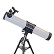 Galileo 1100x135mm Newtonian Reflector Telescope - White Satin (QR-1235)
