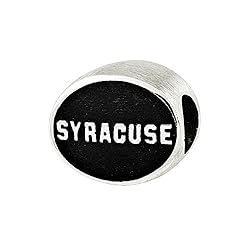 Syracuse University Bead in Sterling Silver Officially licensed by the University