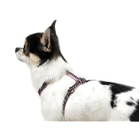East Side Collection Pink & Black Parisian Pet Polka Dot Dog Harness 8