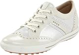ECCO Women's Street Golf Shoe,White/Silver Metallic,37 EU/6-6.5 M US image