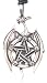 Llords - Pentagrame étoile dragon -- Collier avec pendentif en étain