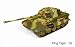 Kingtiger WWII German Tank, PzKpfw VI, Tricolor Pattern