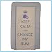 ebabygoods Blue Keep Calm & Change My Bum Changing Mat - Soft Touch