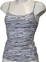 Ex Store Ladies Camisole Vest Top 3740 Zebra Stripe