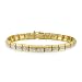 18K Gold over Sterling Silver Diamond Accent Rolex Style Two-Tone Bracelet