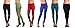 6 Pieces Pack Fall Colors Knid Women's Legging