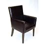 4D Concepts Deluxe Faux Leather Arm Chair, Brown