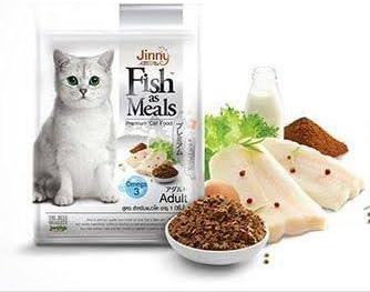 Jinny Fish as Meals Holistic Premium Cat Food Adult (400g.) Soft Good for Adult and Old Cat. Japan Cat Premium.