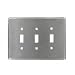 Leviton 84111-40 3-Gang Toggle Device Switch Wallplate, Oversized, 302 Stainless Steel, Device Mount, Stainless Steel
