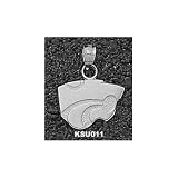 Kansas State Wildcats Solid Sterling Silver Powercat 3/8'' Pendant
