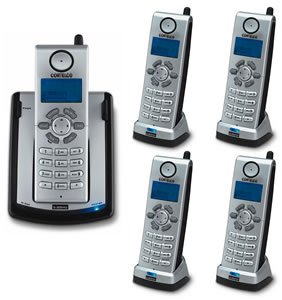 Cortelco 1Base +4Handsets 587002-TP2-27F 5.8GHz