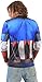 Marvel Captain America Sublimated Adult LONG SLEEVE Costume T-Shirt
