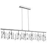 Dainolite 85304-PC-CRY 7-Light Crystal Chandelier, Polished Chrome