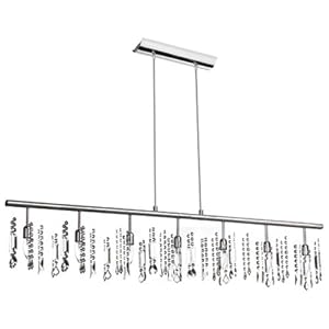 Dainolite 85304-PC-CRY 7-Light Crystal Chandelier, Polished Chrome by 