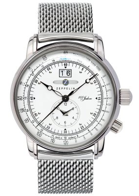 Graf Zeppelin Dual Time Big Date 100 Years of Zeppelin Watch 7640-4