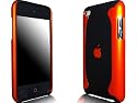 Novo iPod Touch 4, 4G Hard Case "Flux" Schwarz und Orange H&uuml;lle Taschen und Free Screen Guard