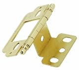 Amerock PK3180TB-PB Hinge Full Inset Partial Wrap Ball Tip Polished Brass, 3/4-Inch Door Thickness