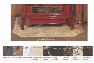 DIGITAL DESIGN SOLUTIONS INC. 49914 Murustone Rust Granite Stove Pad, 36 in. x 36 in. , For Gas Appliances