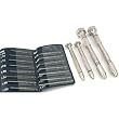 19 Pin Vises HSS Drill Bits Jewelry Drilling Hand Tools